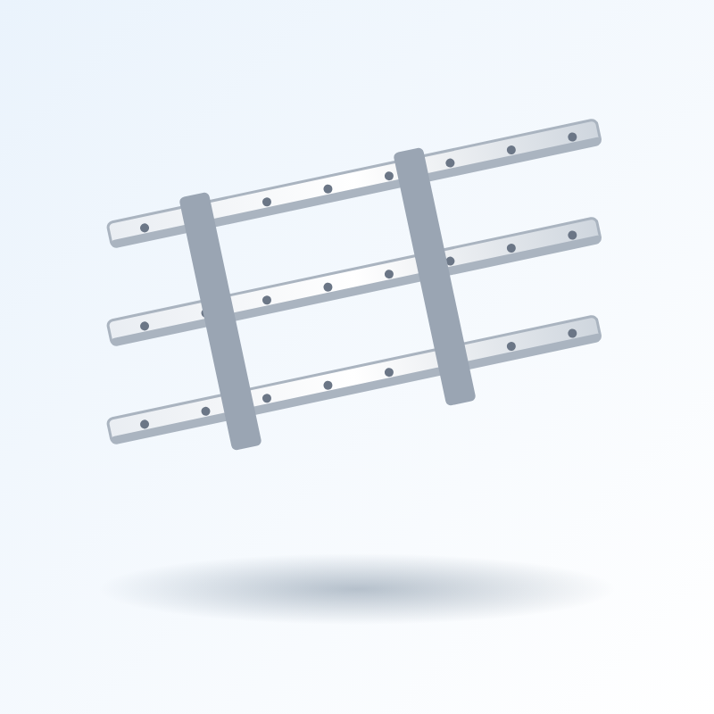 Panel mounting rails